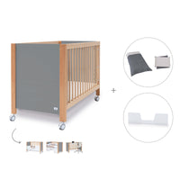 Lettino co-sleeping 60x120 cm (5in1) legno/grigio · Ombra C167-M9558