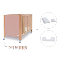 Lettino co-sleeping 60x120 cm (5in1) legno/rosa · Ombra C167-M9559