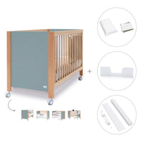 Lettino co-sleeping 60x120 cm (5in1) legno/verde · Ombra C167-M9557