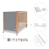 Lettino co-sleeping 60x120 cm (5in1) legno/grigio · Ombra C167-M9558