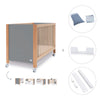 Lettino co-sleeping 60x120 cm (5in1) legno/grigio · Ombra C167-M9558