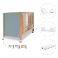 Lettino co-sleeping 60x120 cm (5in1) legno/verde · Ombra C167-M9557