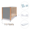 Lettino co-sleeping 60x120 cm (5in1) legno/grigio · Ombra C167-M9558