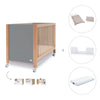 Lettino co-sleeping 60x120 cm (5in1) legno/grigio · Ombra C167-M9558