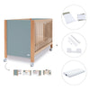 Lettino co-sleeping 60x120 cm (5in1) legno/verde · Ombra C167-M9557