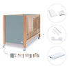 Lettino co-sleeping 60x120 cm (5in1) legno/verde · Ombra C167-M9557