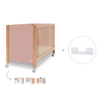 Lettino co-sleeping 60x120 cm (5in1) legno/rosa · Ombra C167-M9559