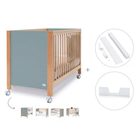 Lettino co-sleeping 60x120 cm (5in1) legno/verde · Ombra C167-M9557