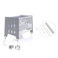Lettino co-sleeping 60x120 cm (5in1) bianco/antracite · Omni Due Antracita