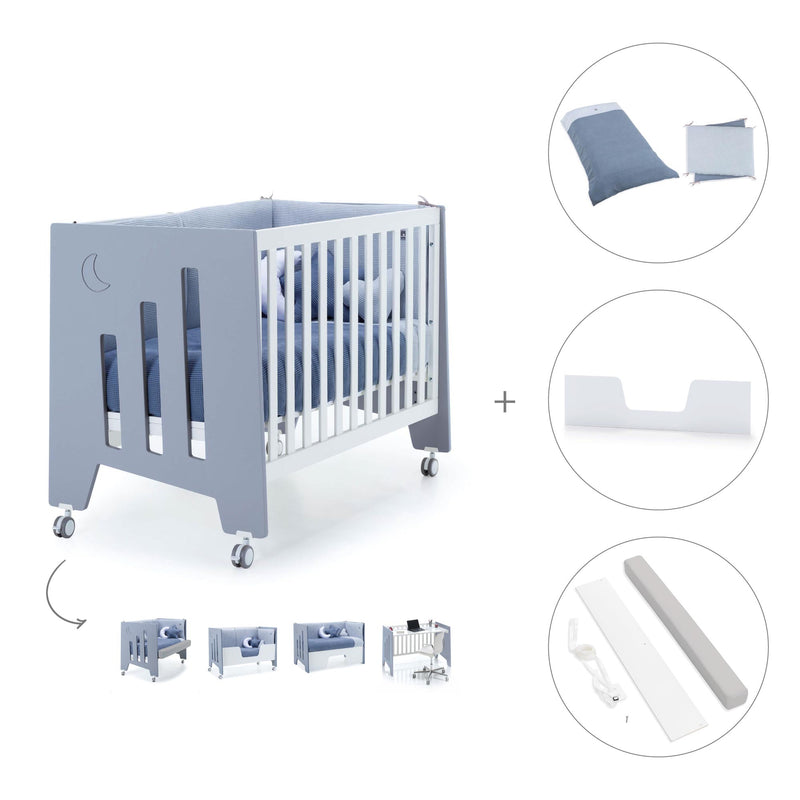 Lettino co-sleeping 60x120 cm (5in1) blu · Omni C181-M7741