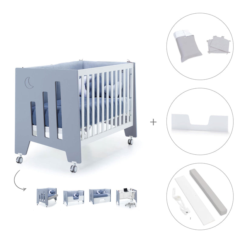Lettino co-sleeping 60x120 cm (5in1) blu · Omni C181-M7741