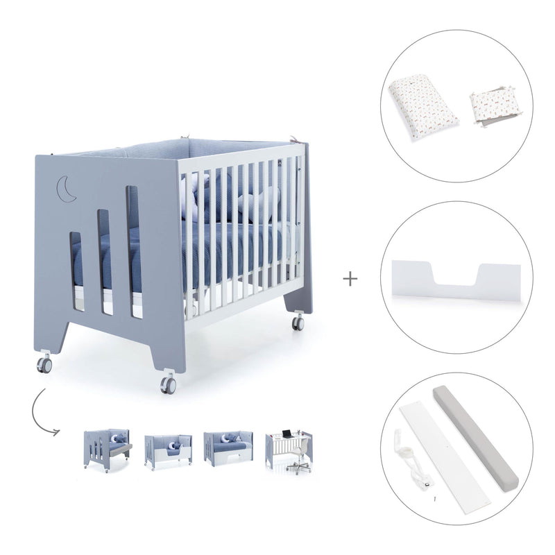 Lettino co-sleeping 60x120 cm (5in1) blu · Omni C181-M7741