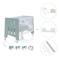 Lettino co-sleeping 60x120 cm (5in1) verde eucalipto · Omni Due Eucalyptus