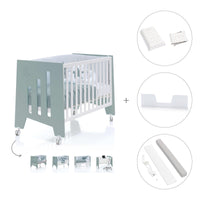 Lettino co-sleeping 60x120 cm (5in1) verde eucalipto · Omni Due Eucalyptus