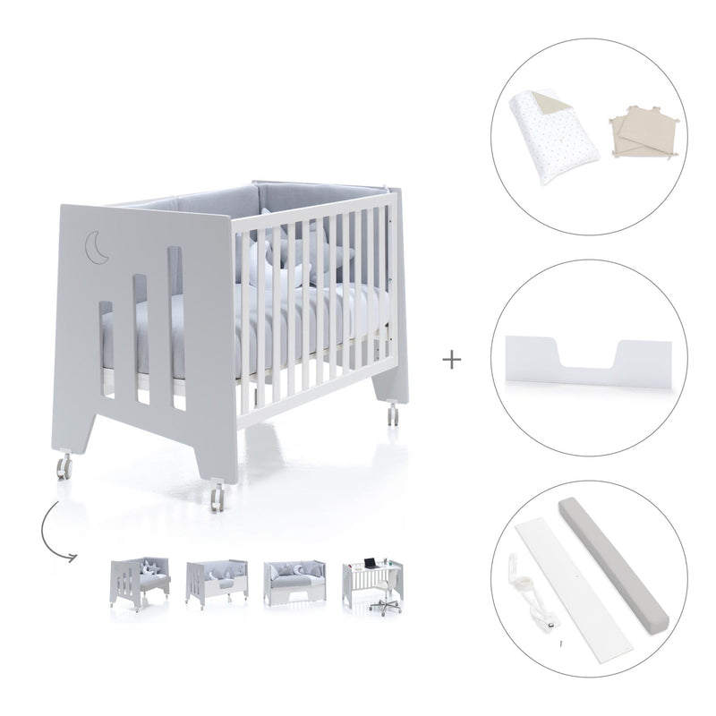 Lettino co-sleeping 60x120 cm (5in1) grigio · Omni C181-M7778