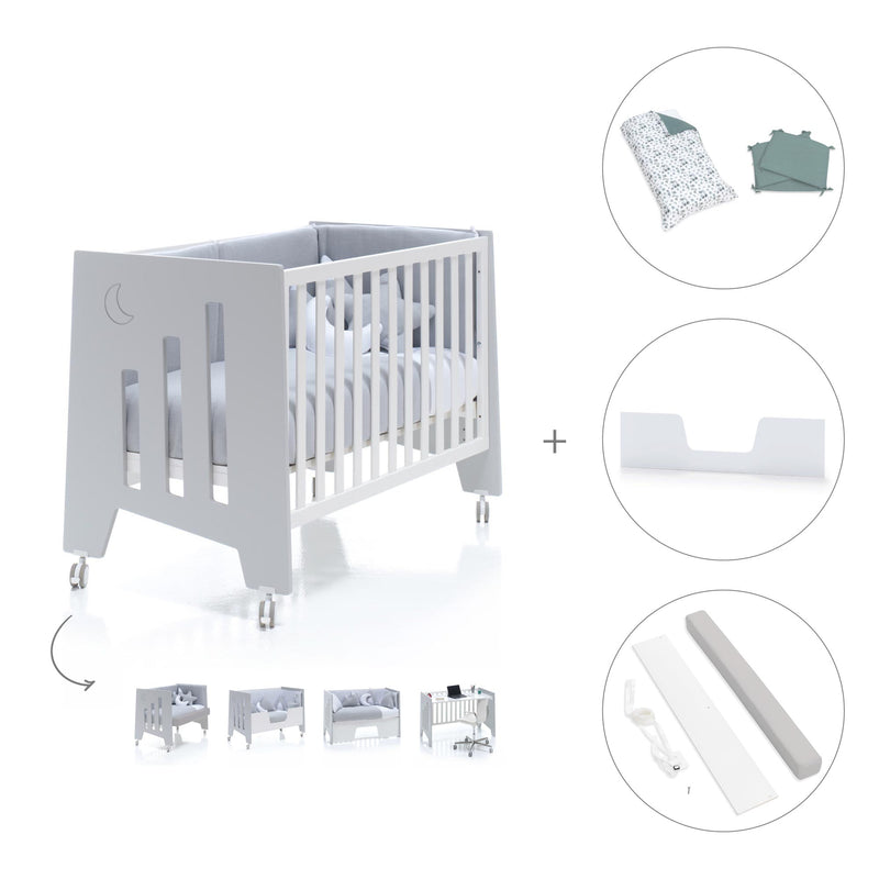 Lettino co-sleeping 60x120 cm (5in1) grigio · Omni C181-M7778