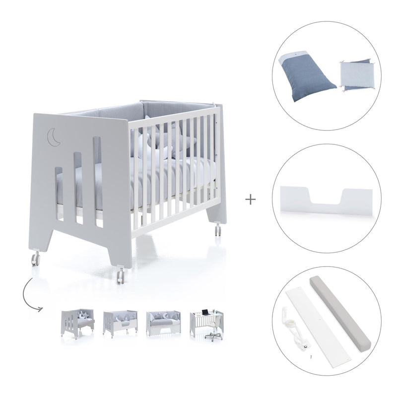 Lettino co-sleeping 60x120 cm (5in1) grigio · Omni C181-M7778