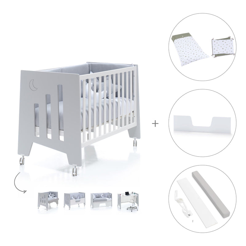 Lettino co-sleeping 60x120 cm (5in1) grigio · Omni C181-M7778