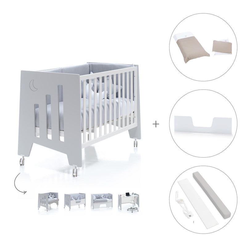Lettino co-sleeping 60x120 cm (5in1) grigio · Omni C181-M7778