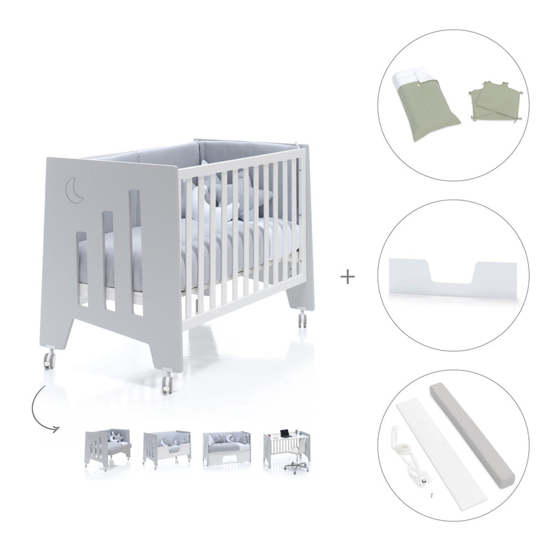 Lettino co-sleeping 60x120 cm (5in1) grigio · Omni C181-M7778