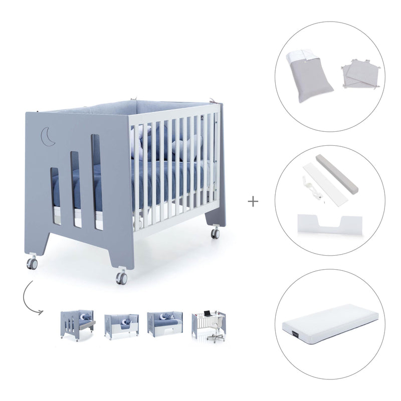 Lettino co-sleeping 60x120 cm (5in1) blu · Omni C181-M7741