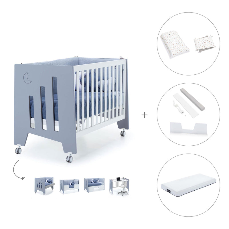 Lettino co-sleeping 60x120 cm (5in1) blu · Omni C181-M7741