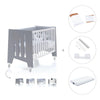 Lettino co-sleeping 60x120 cm (5in1) bianco/antracite · Omni Due Antracita