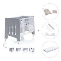 Lettino co-sleeping 60x120 cm (5in1) bianco/antracite · Omni Due Antracita
