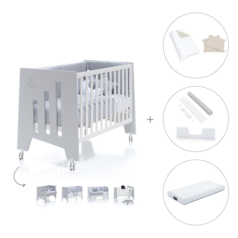 Lettino co-sleeping 60x120 cm (5in1) grigio · Omni C181-M7778