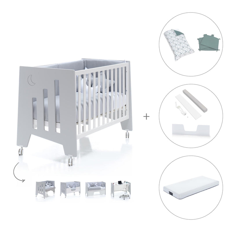 Lettino co-sleeping 60x120 cm (5in1) grigio · Omni C181-M7778