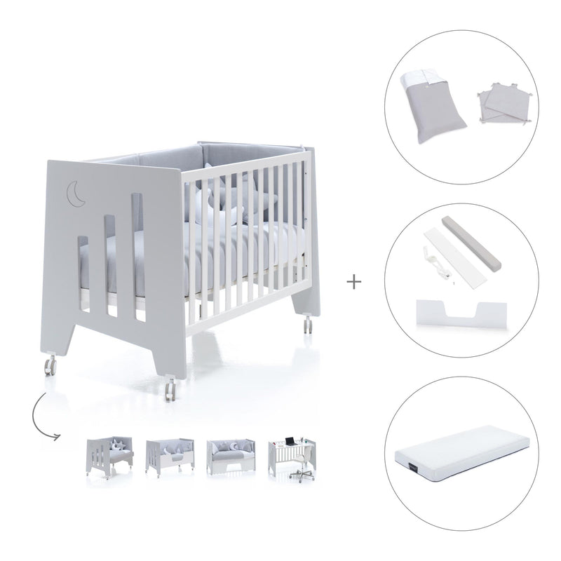 Lettino co-sleeping 60x120 cm (5in1) grigio · Omni C181-M7778