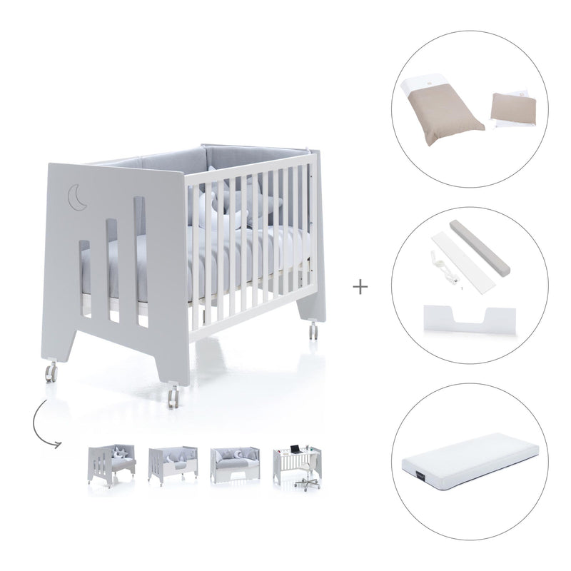 Lettino co-sleeping 60x120 cm (5in1) grigio · Omni C181-M7778