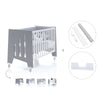 Lettino co-sleeping 60x120 cm (5in1) bianco/antracite · Omni Due Antracita