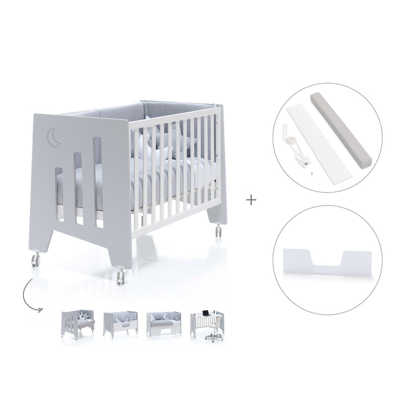 Lettino co-sleeping 60x120 cm (5in1) grigio · Omni C181-M7778