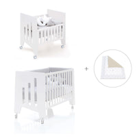 Culla 60x80 cm e lettino 60x120 cm (7in1) bianco · Omni Tre White