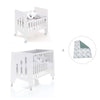 Culla 60x80 cm e lettino 60x120 cm (7in1) bianco · Omni Tre White