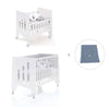 Culla 60x80 cm e lettino 60x120 cm (7in1) bianco · Omni Tre White