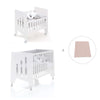 Culla 60x80 cm e lettino 60x120 cm (7in1) bianco · Omni Tre White