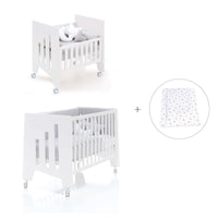 Culla 60x80 cm e lettino 60x120 cm (7in1) bianco · Omni Tre White