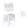 Culla 60x80 cm e lettino 60x120 cm (7in1) bianco · Omni Tre White
