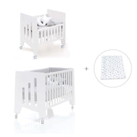 Culla 60x80 cm e lettino 60x120 cm (7in1) bianco · Omni Tre White