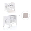 Culla 60x80 cm e lettino 60x120 cm (7in1) bianco · Omni Tre White