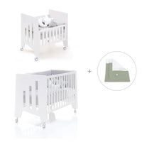 Culla 60x80 cm e lettino 60x120 cm (7in1) bianco · Omni Tre White