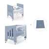 Culla 60x80 cm e lettino 60x120 cm (7in1) blu · Omni Tre Blu denim