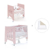 Culla 60x80 cm e lettino 60x120 cm (7in1) rosa chiaro · Omni Tre Flamingo