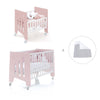 Culla 60x80 cm e lettino 60x120 cm (7in1) rosa chiaro · Omni Tre Flamingo