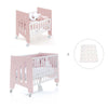 Culla 60x80 cm e lettino 60x120 cm (7in1) rosa chiaro · Omni Tre Flamingo