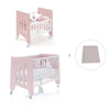 Culla 60x80 cm e lettino 60x120 cm (7in1) rosa chiaro · Omni Tre Flamingo