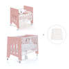 Culla 60x80 cm e lettino 60x120 cm (7in1) rosa · Omni Tre Quarzo