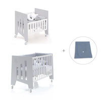 Culla 60x80 cm e lettino 60x120 cm (7in1) grigio · Omni Tre Grey